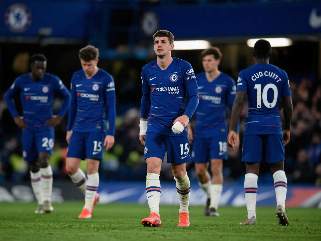 切尔西英超39战仅获39分,与垫底队并列,非升降级区内最差表现